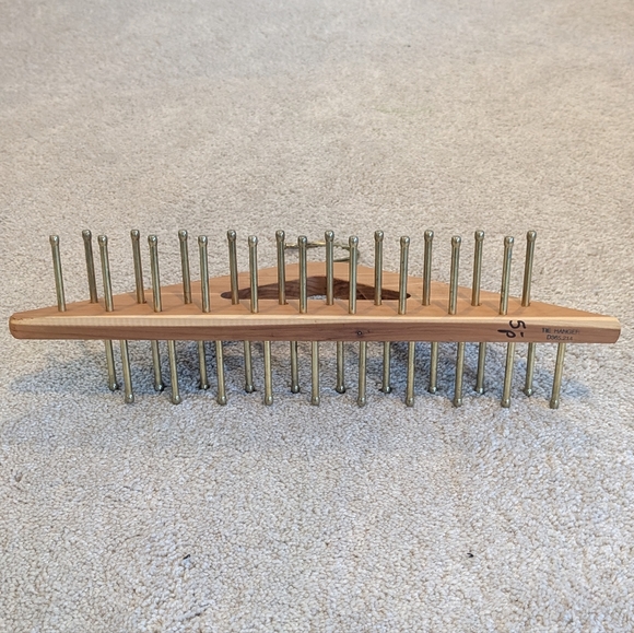 Wooden Tie Hanger, 2 Sided, 40 Posts for Ties - Picture 4 of 4